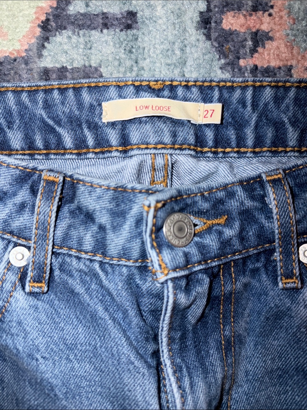 Levi’s Low Loose Jeans 27x32 - Picture 2 of 10